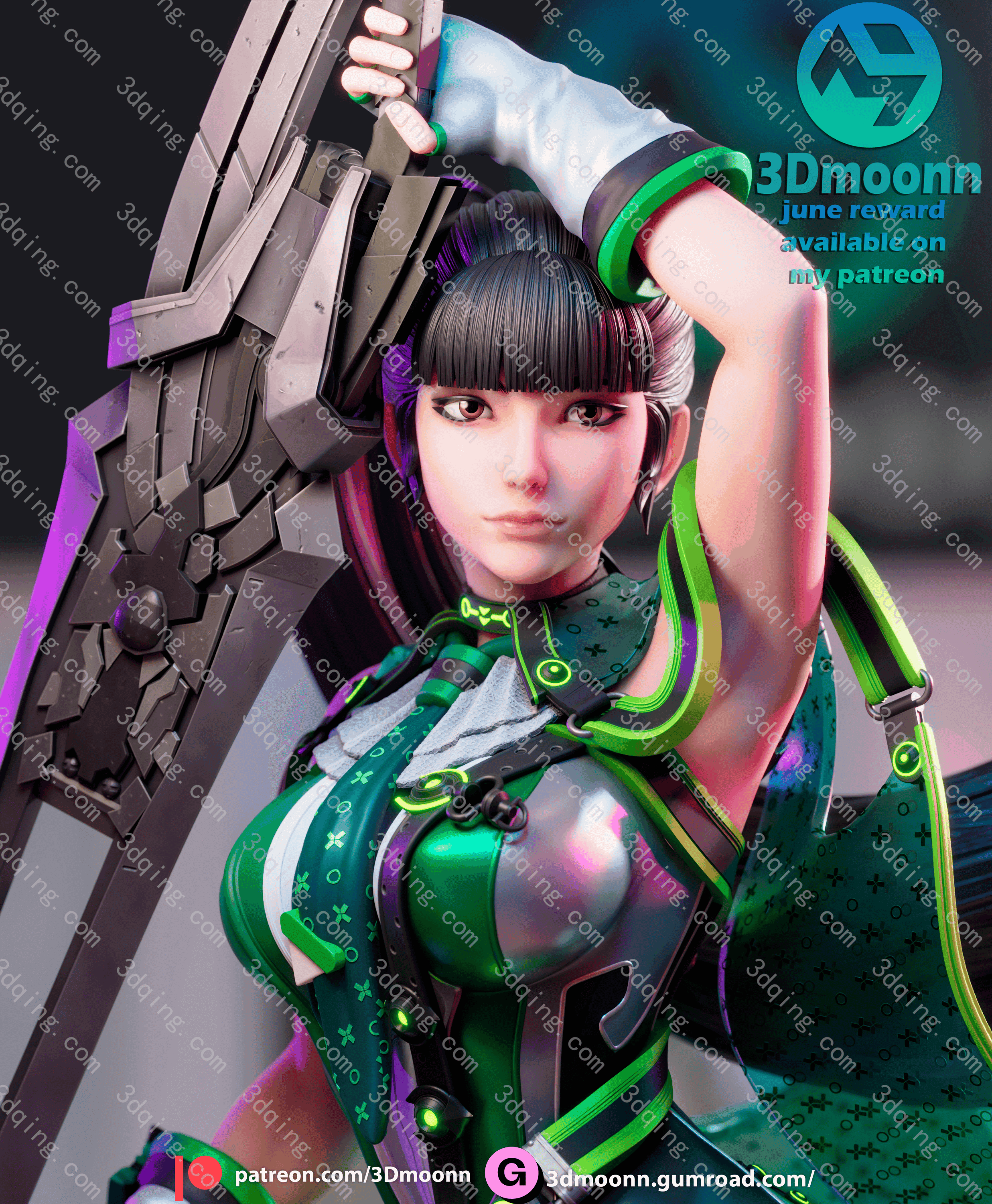 图片[5]-星刃-伊芙-Eve – Stellar blade-3D青柠