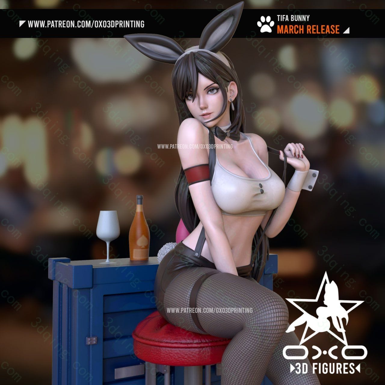 图片[2]-蒂法-兔女郎-Tifa_Bunny-3D青柠
