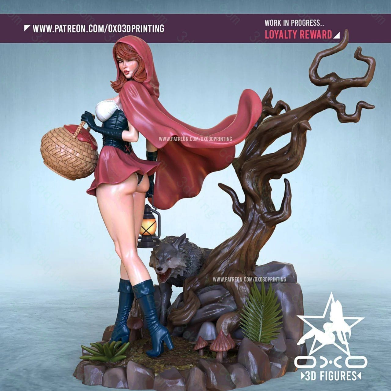图片[2]-小红帽-Red Hood Waifu-3D青柠