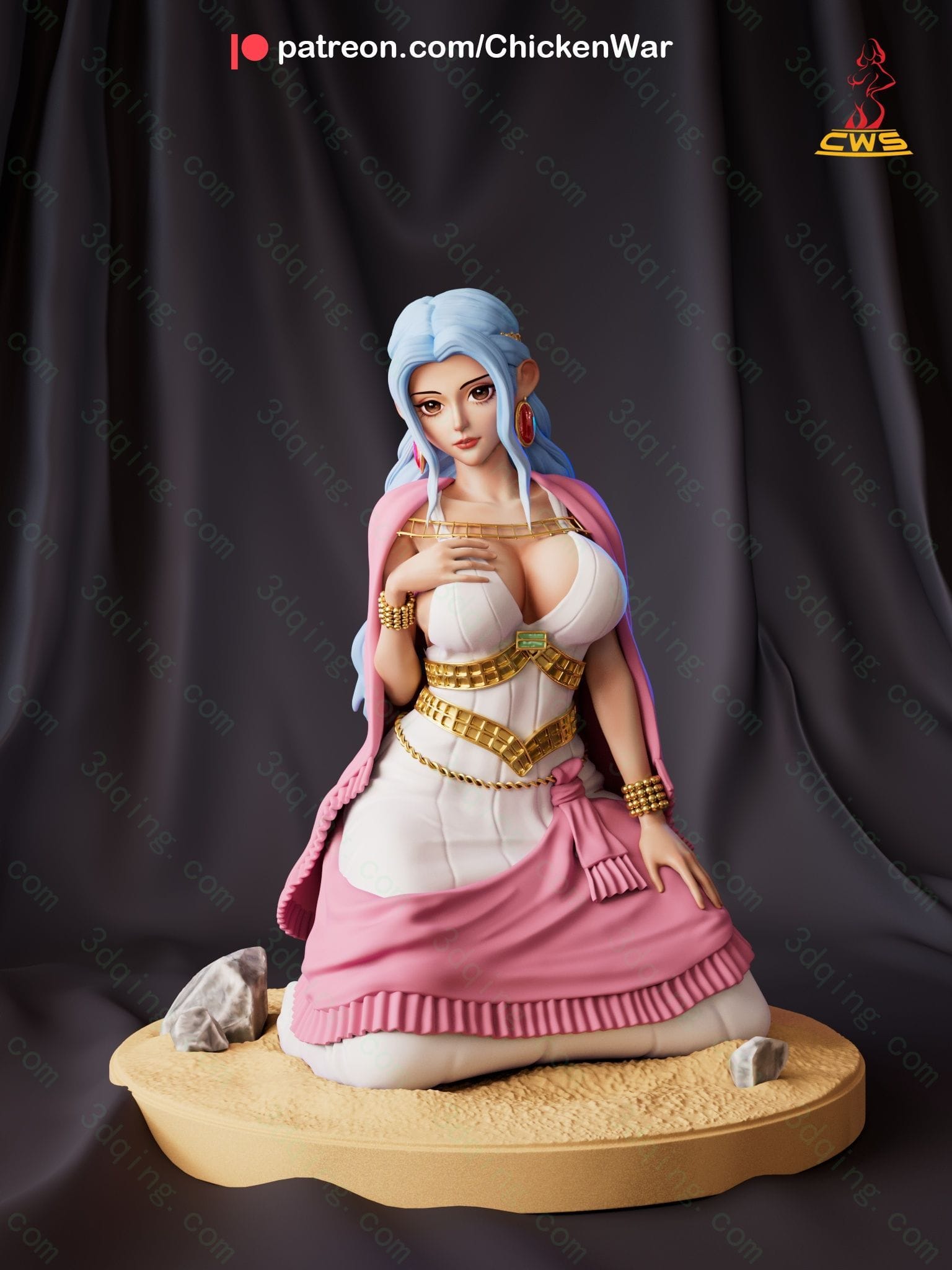 图片[2]-海贼王-薇薇公主-Vivi-3D青柠