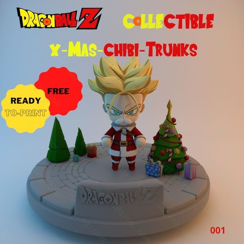 图片[2]-龙珠圣诞-x-mas-trunks-3D青柠