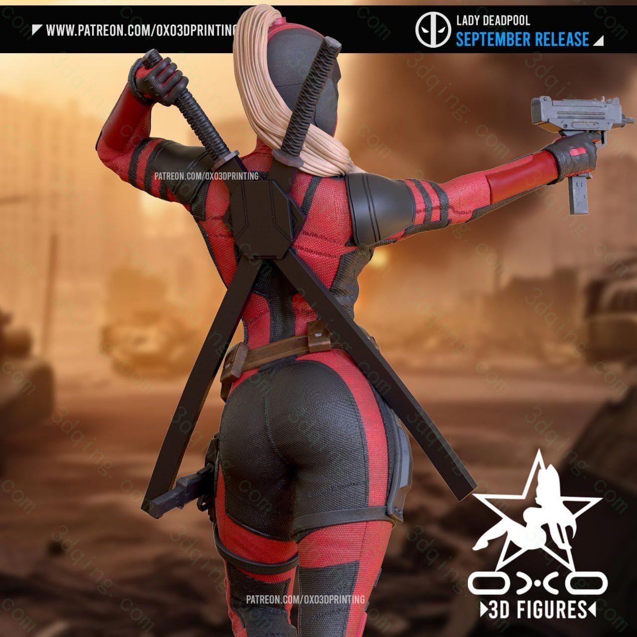图片[3]-漫威-死待女士-Lady_Red-3D青柠