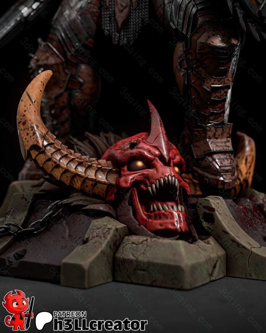 图片[3]-毁灭战士-H3llcreator Doomguy-3D青柠