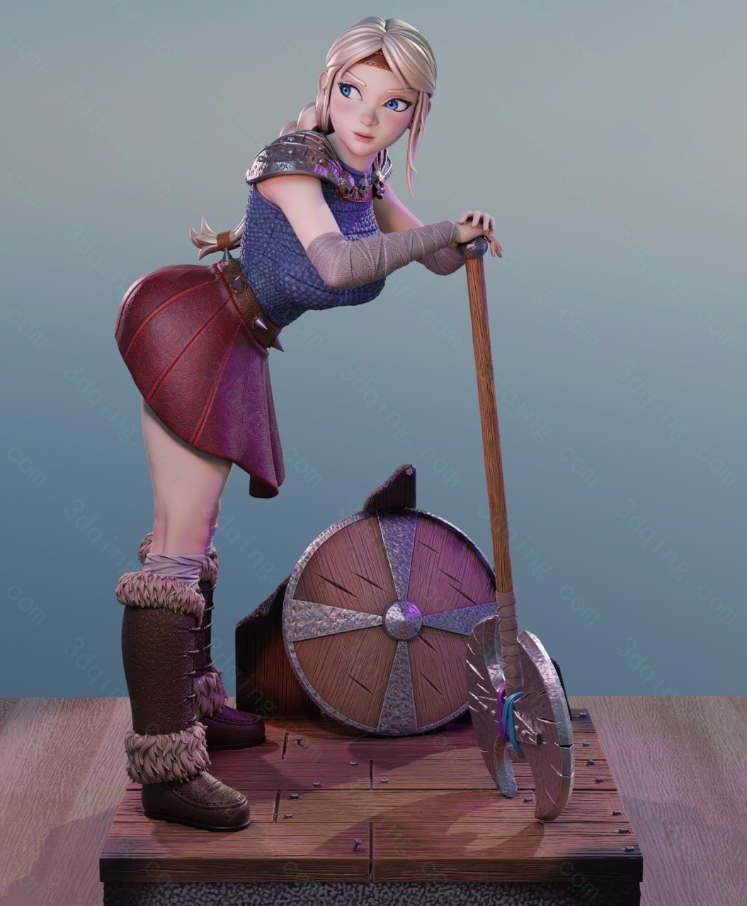 图片[2]-驯龙高手-阿斯翠-Momoji_astrid-3D青柠