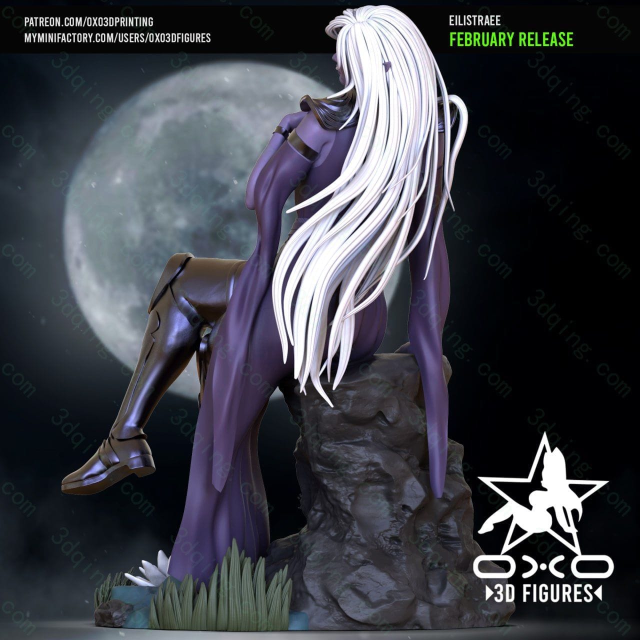 图片[2]-龙与地下城-幽暗少女-Eilistraee_Split-3D青柠