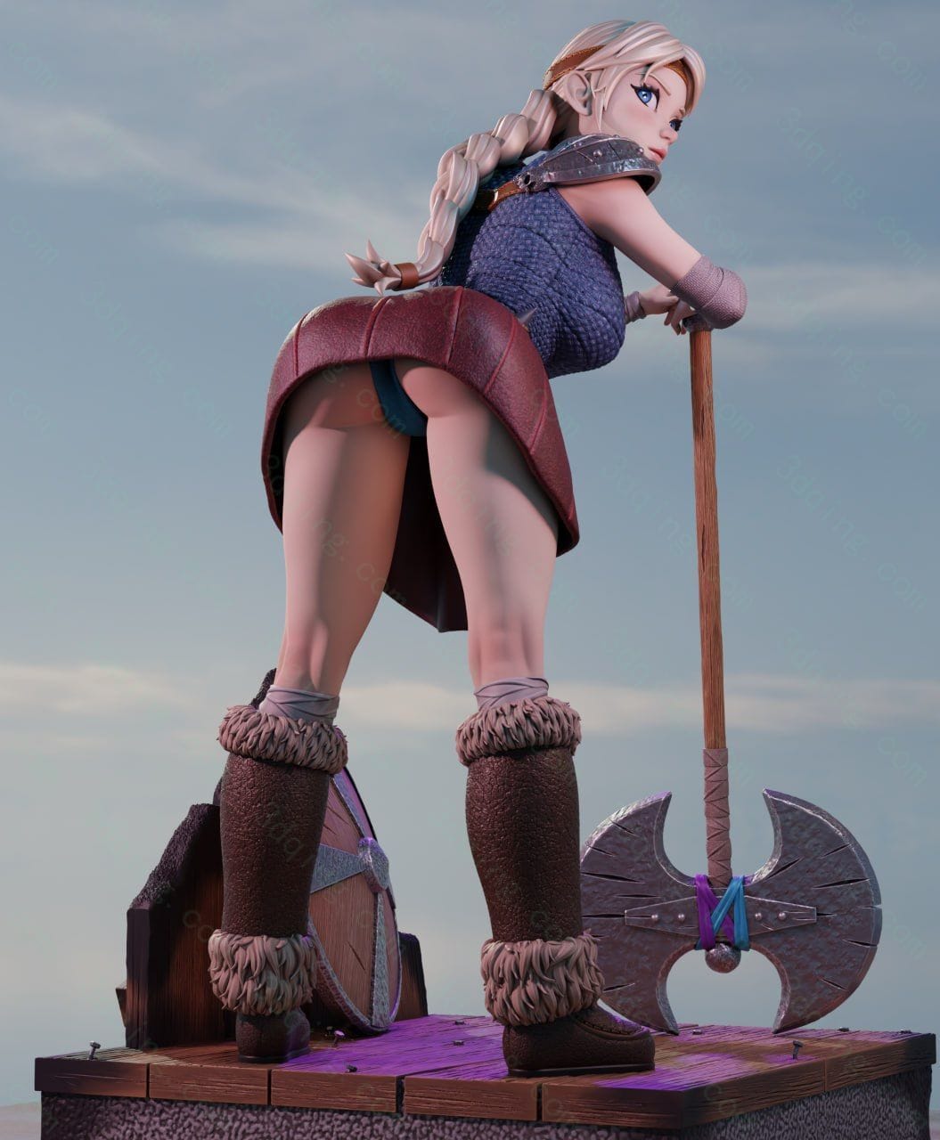 驯龙高手-阿斯翠-Momoji_astrid-3D青柠