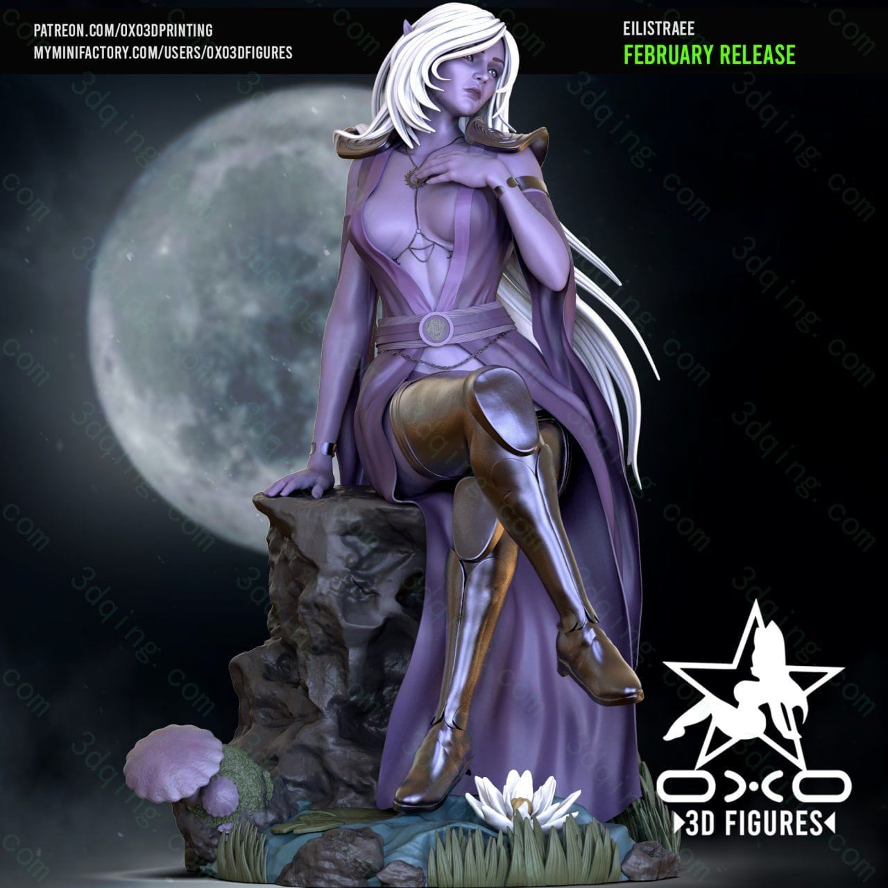 龙与地下城-幽暗少女-Eilistraee_Split-3D青柠
