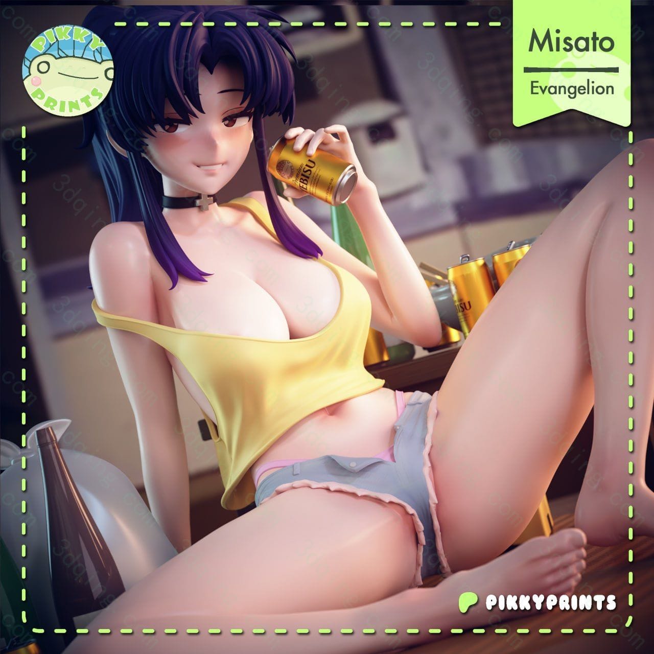新世纪福音战士-绫波丽-Evangelion – Misato Katsuragi-3D青柠