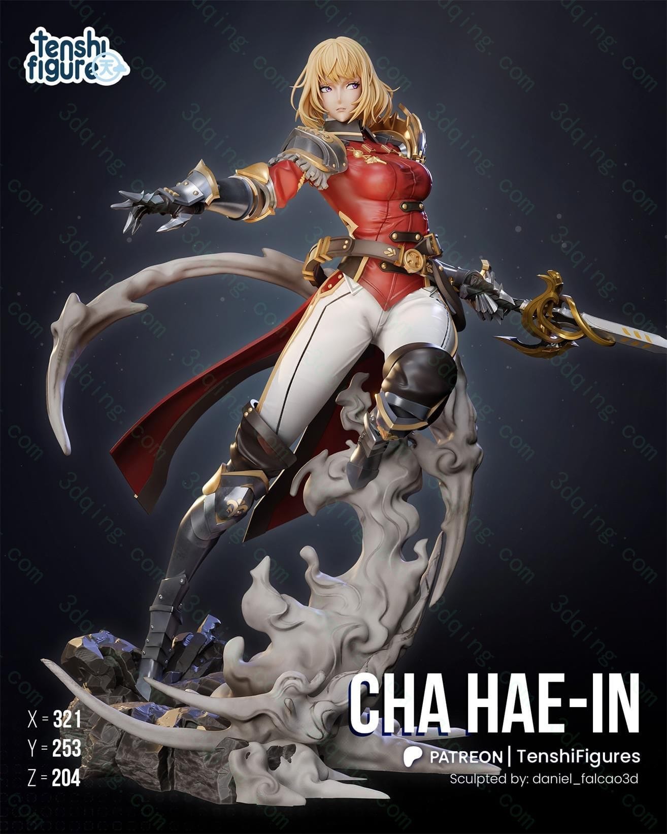 我独自升级-车慧怡-Solo Leveling – Cha Hae-In-3D青柠
