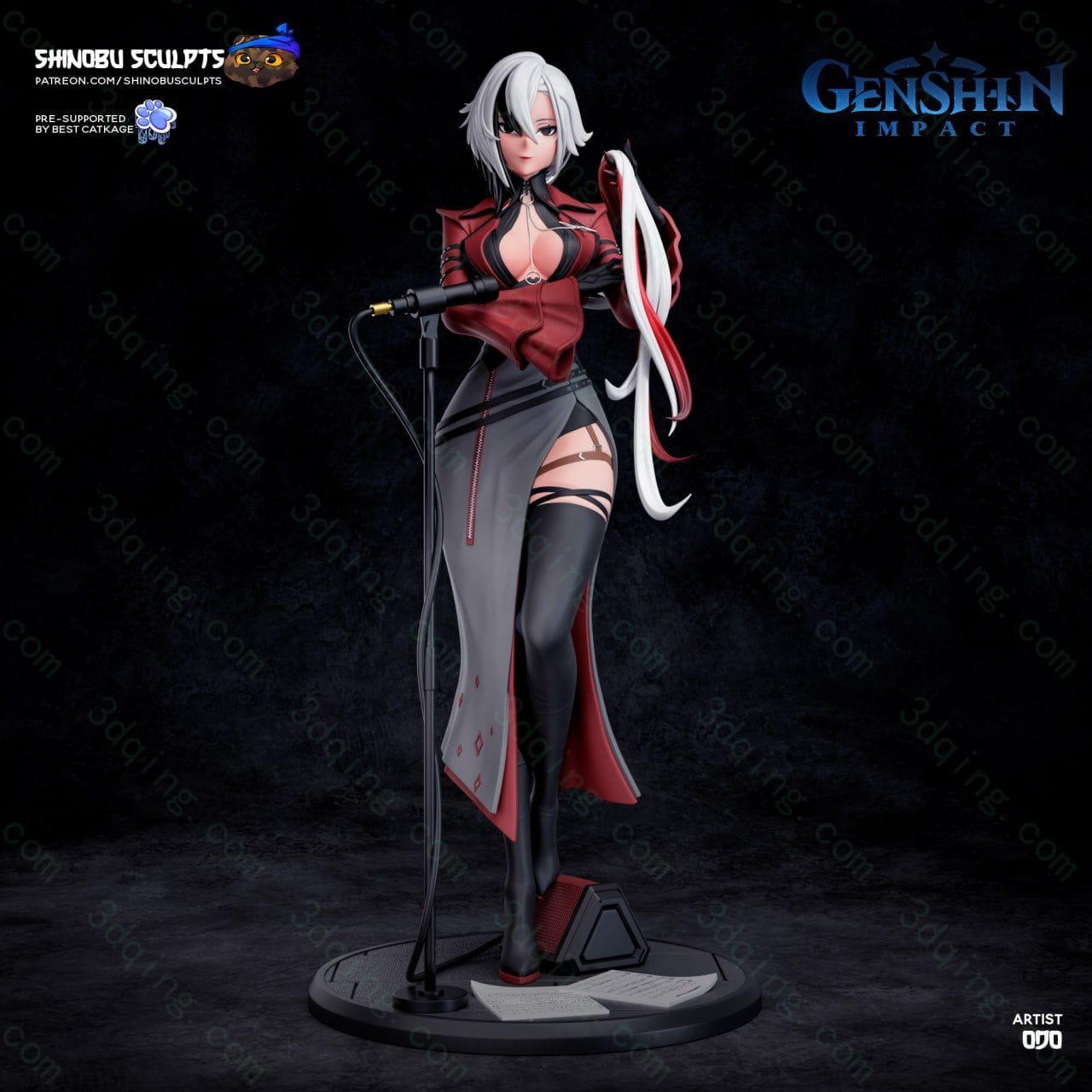 原神-阿蕾奇诺- Genshin Impact – Arlecchino-3D青柠