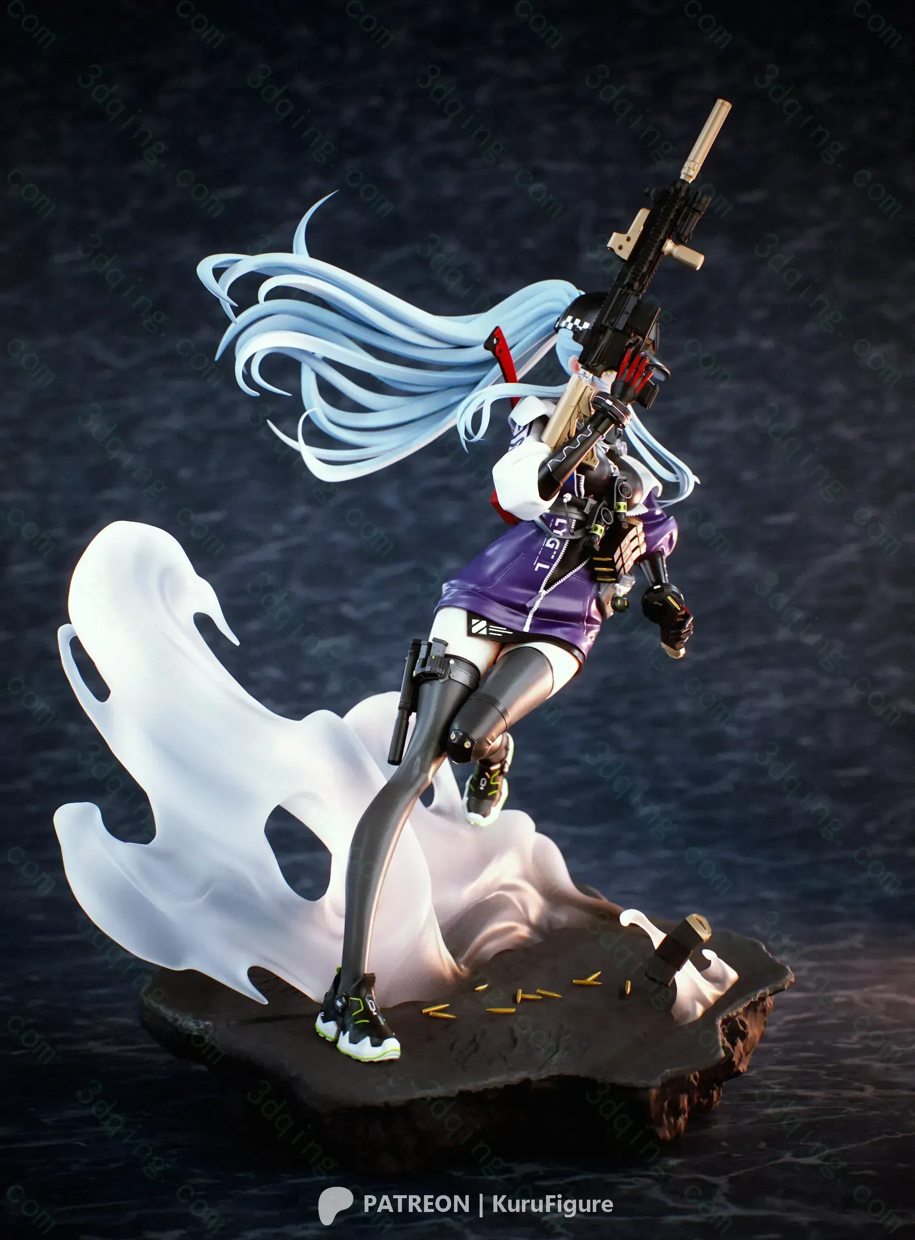 少女前线-可露凯-Girls Frontline – Klukai-3D青柠