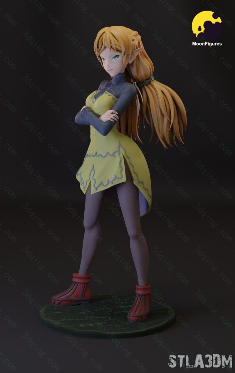 异世界舅舅-艾尔加-Sui (Tsundere Elf)-3D青柠
