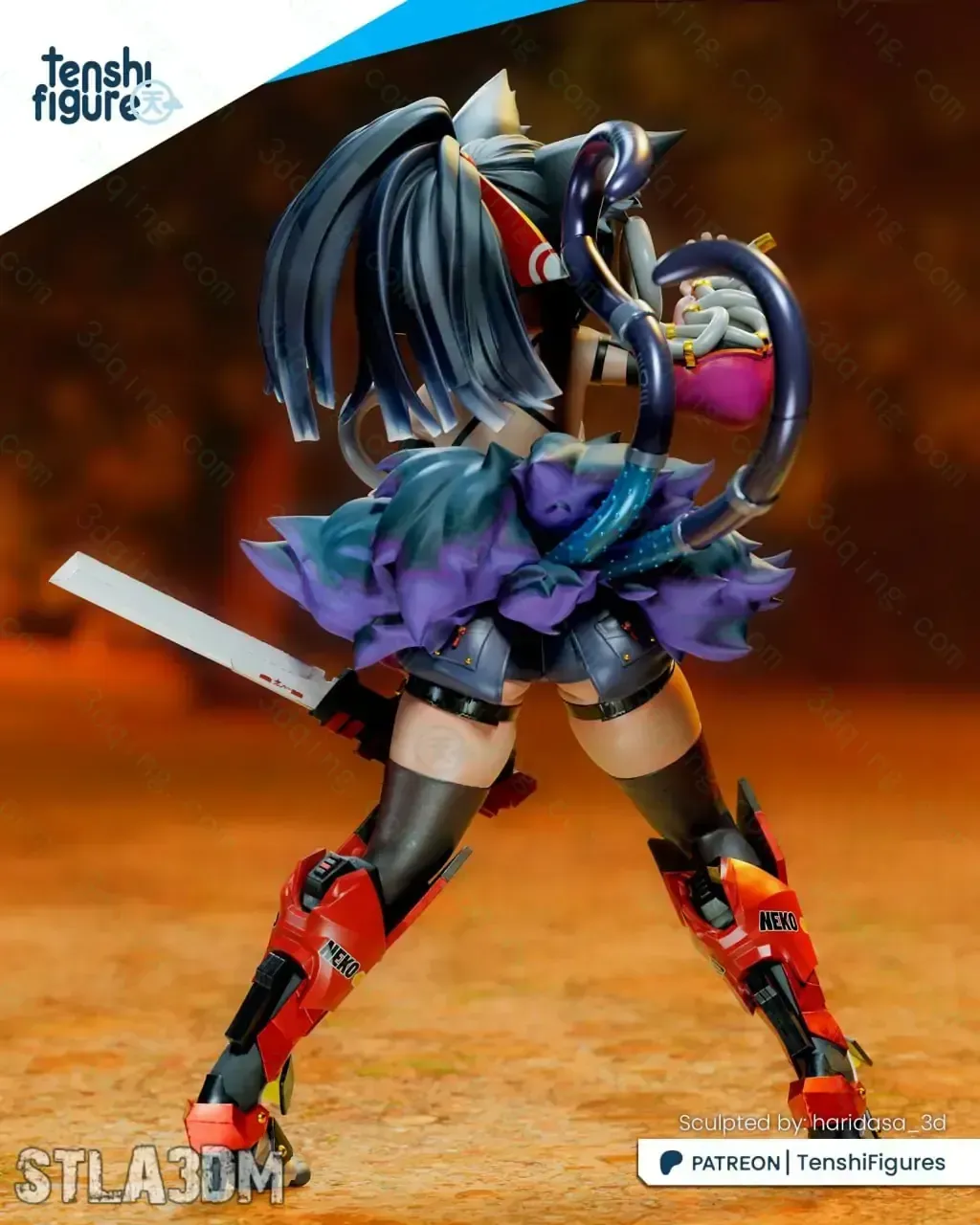 Tenshi Figures – 绝区零-猫宫又奈-Nekomiya Mana-3D青柠