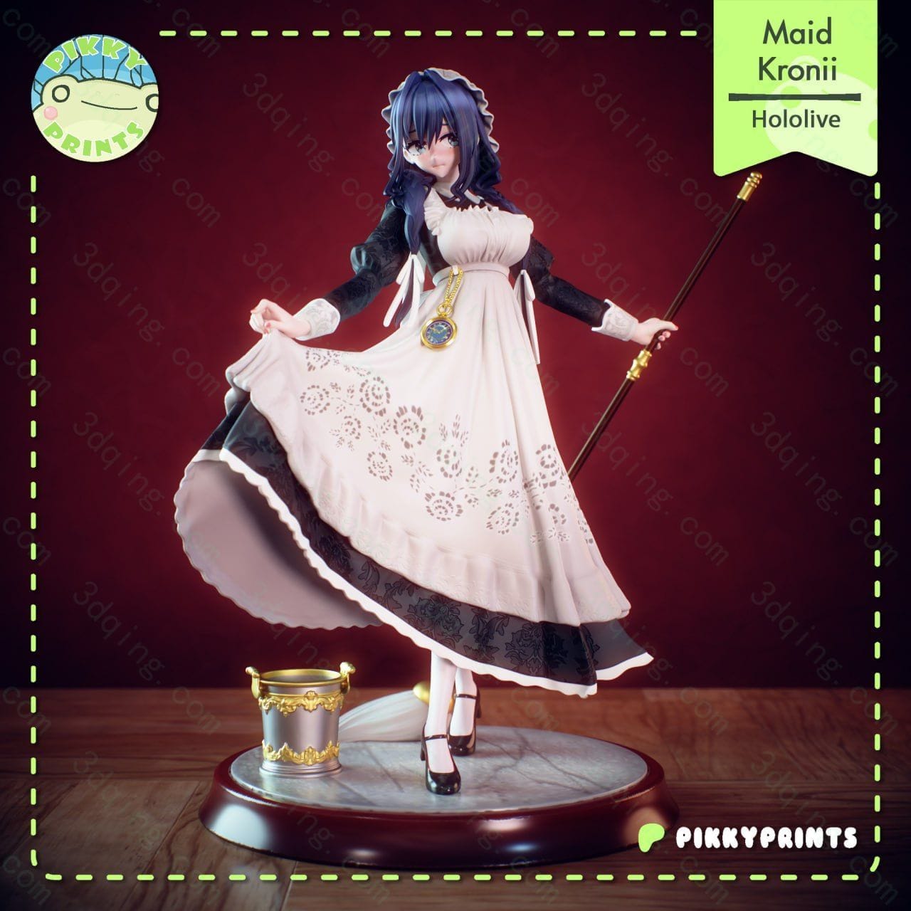 虚拟主播-奥罗·克洛尼-Hololive – Ouro Kronii-3D青柠